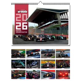 2026-os F1-es lapozható falinaptár