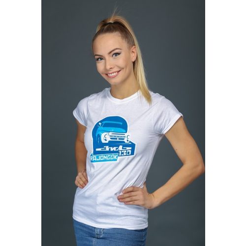 Zil-130-rajongók fehér női minőségi póló